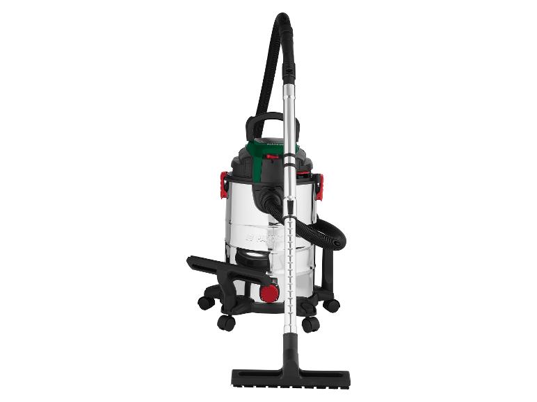 Aspirateur eau et poussière avec réservoir en acier inoxydable et accessoires