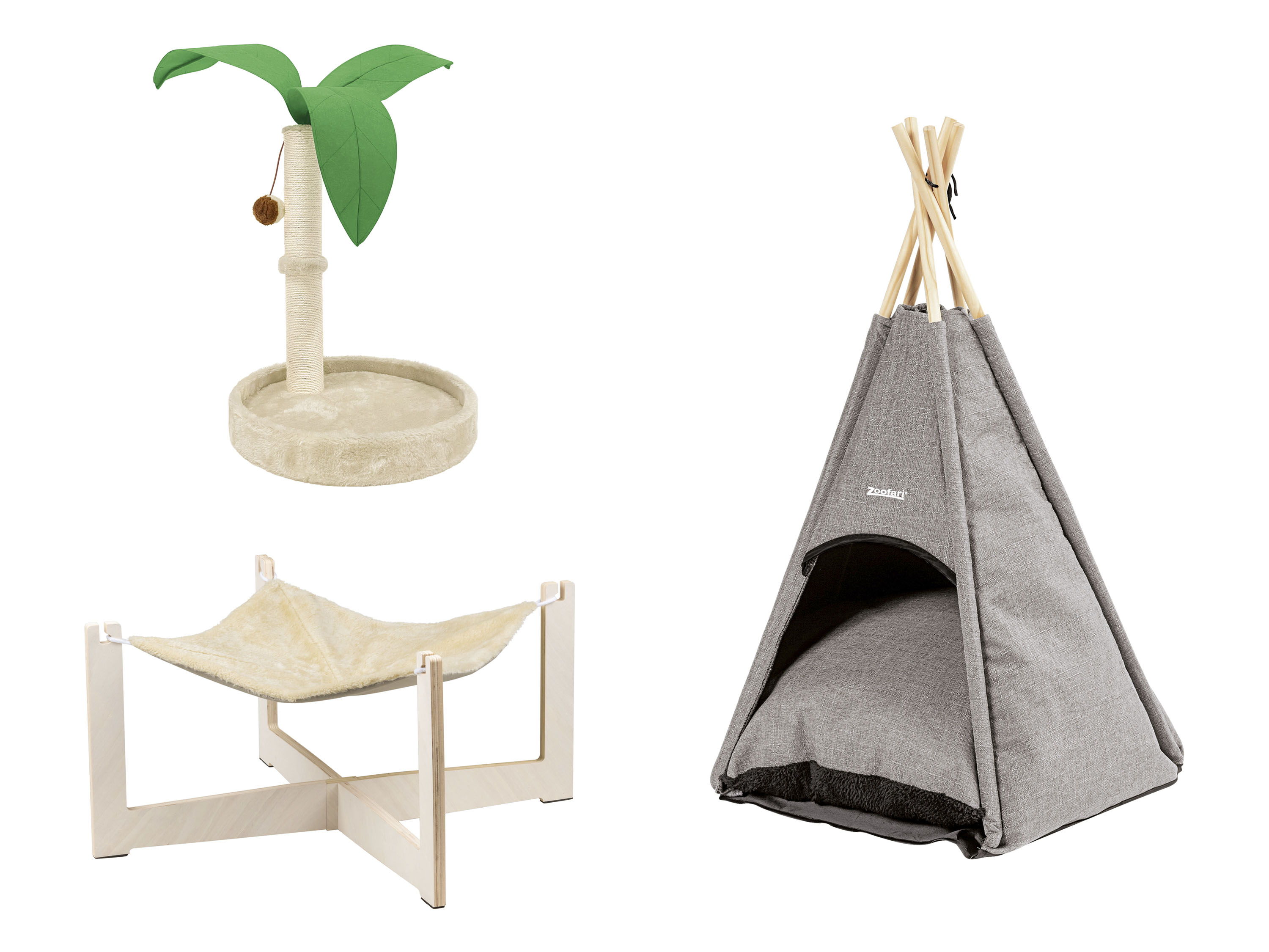 zoofari® Griffoir pour chat ou hamac ou tipi