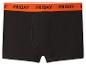 Boxer homme noir avec ceinture orange portant l'inscription « FRIDAY ».