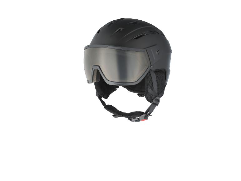 Casque de ski noir avec visière teintée