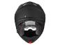 Casque de moto noir avec un autocollant 'FINAL QC PASSED' à l'arrière