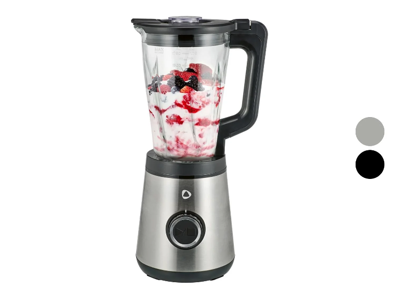 Mixeur plongeant SILVERCREST® 1,75 L en acier inoxydable avec baies et yaourt