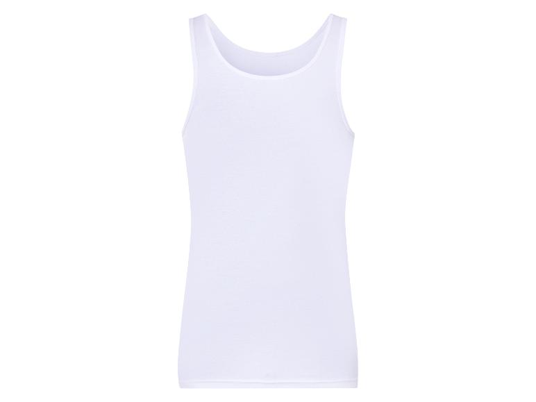 Débardeur blanc uni.