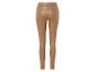 Leggings en simili cuir marron