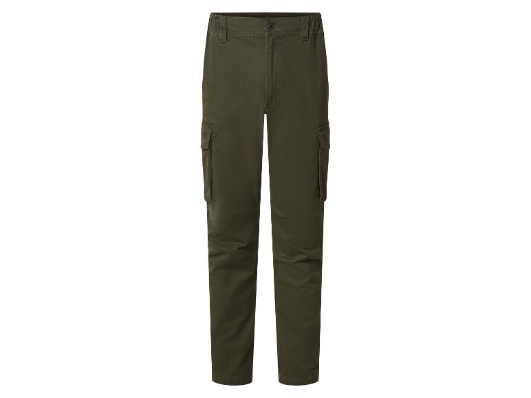 Pantalon cargo vert foncé avec poches latérales
