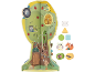 Jouet d'activités en forme d'arbre avec thème animal et formes à trier.