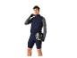 Veste, cuissard et casque de cyclisme.