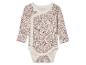 Body bébé avec encolure enveloppante et imprimé floral.