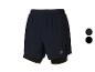 Shorts de course Crivit pour homme, bleu marine, doublure intérieure double.