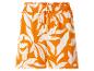 Shorts femme à imprimé floral orange et blanc