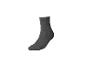 Chaussette individuelle gris foncé avec bord-côte.