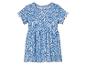 Une robe bleue à fleurs pour filles.