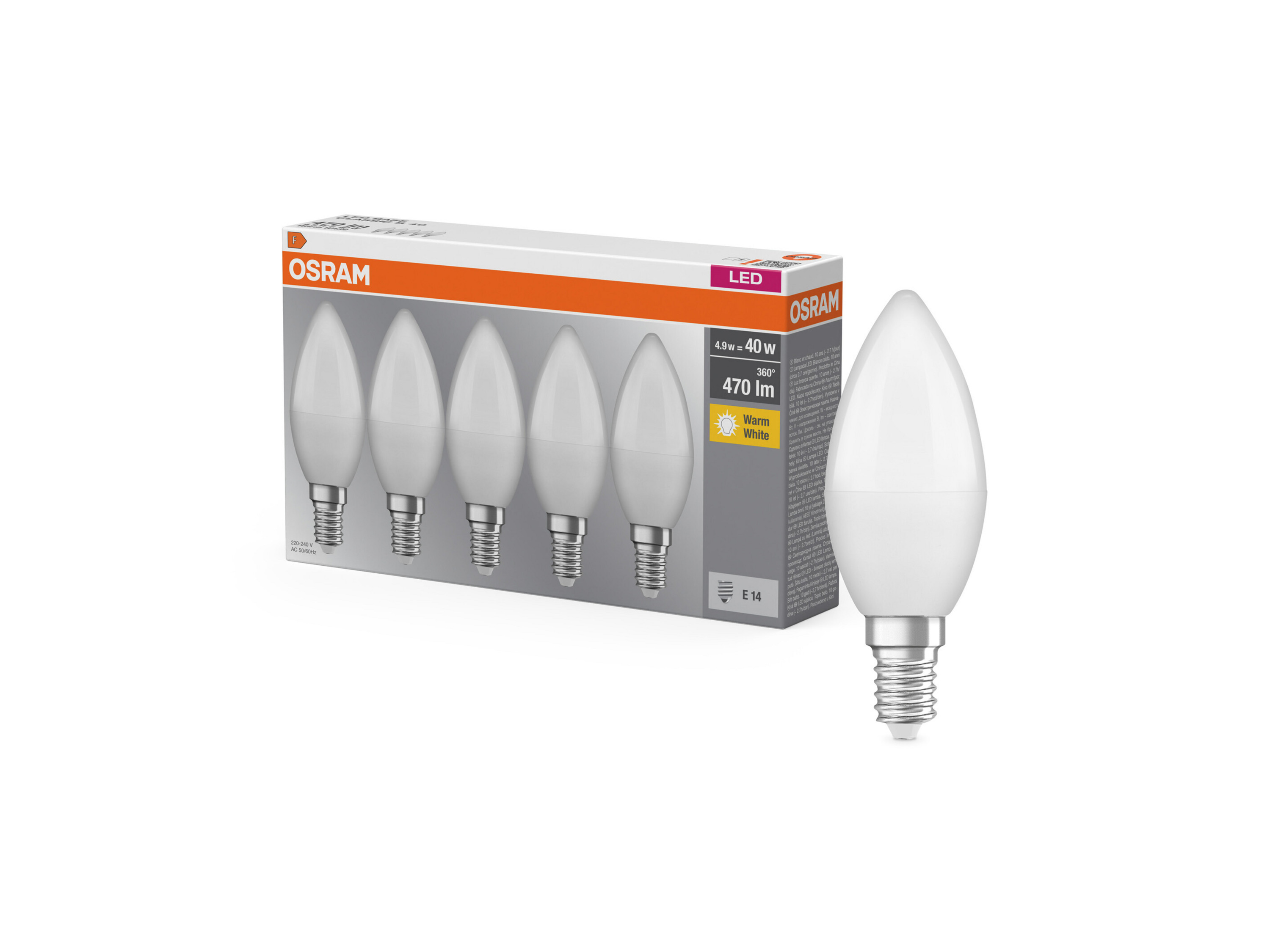 OSRAM LED standard dépolie E27 Lot de 5 - vue 9