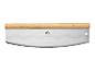 Coupe-pizza Grill Meister : lame en acier inoxydable et manche en bois.