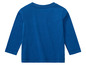 Un t-shirt bleu à manches longues pour garçon.