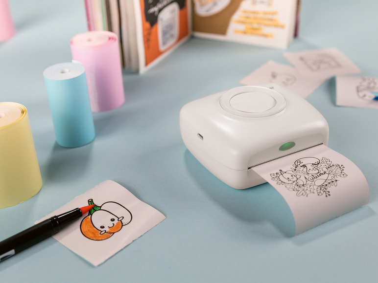 Aller en mode plein écran : SILVERCREST® Mini Pocket Printer avec rouleau de papier - Image 2