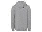 Un sweat-shirt gris à capuche.