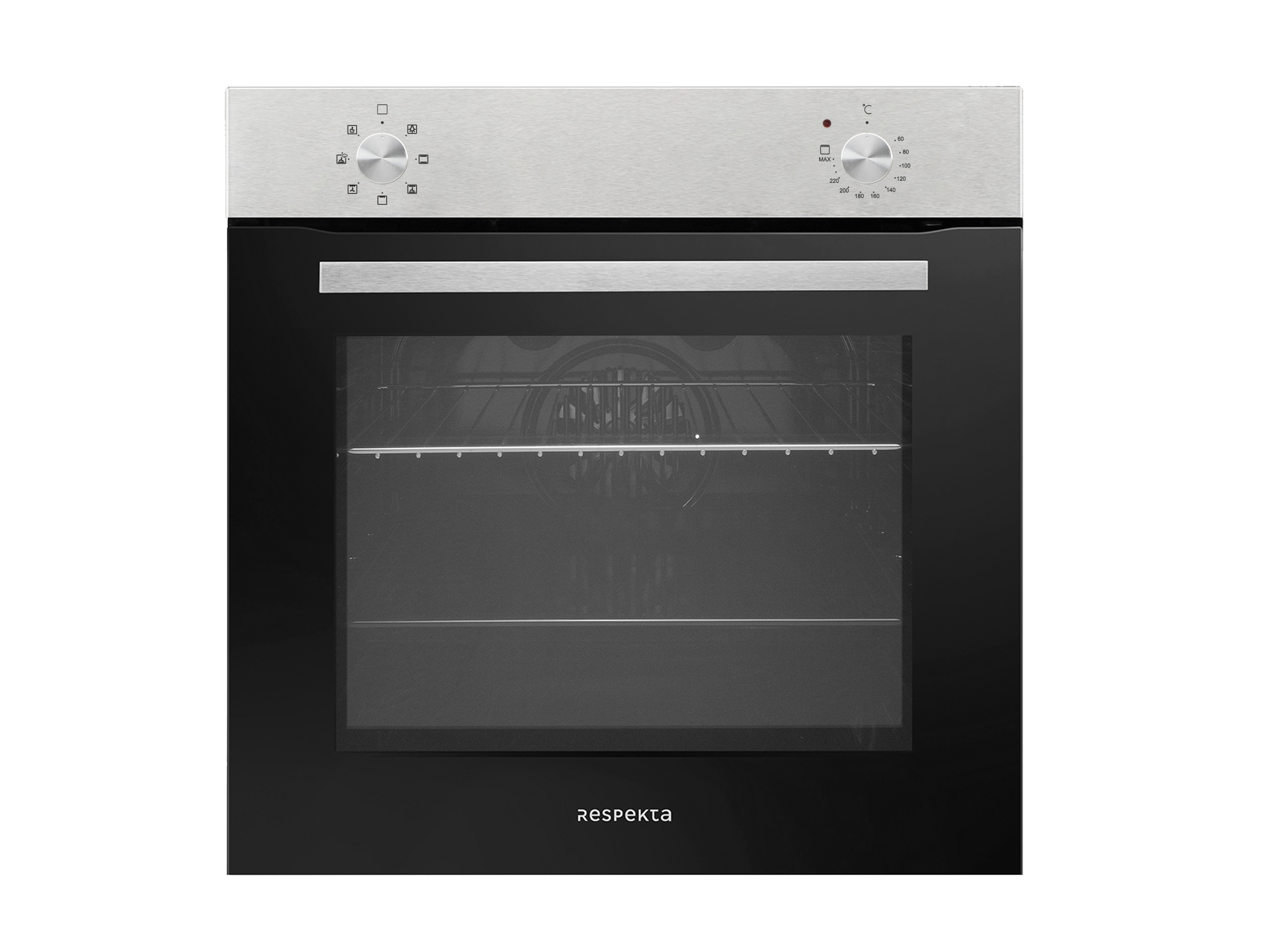 RESPEKTA Four encastrable indépendant en acier inoxydable 10 modes de chauffage inox 59 5 x 59 4 x 52 1 cm - vue 5