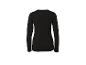 T-shirt noir à manches longues pour femme, vue de dos