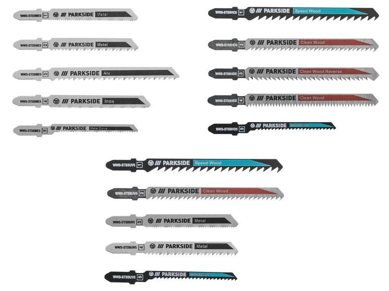 Aller en mode plein écran : PARKSIDE® Set de 5 lames de scie sauteuse PSTZ 3 A1 - Image 1