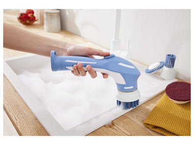 SILVERCREST® Brosse de nettoyage électrique SRB 6 B1, avec 4 embouts