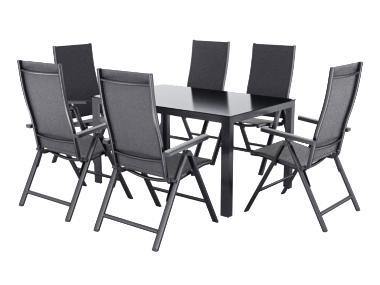 LIVARNO home Table de jardin + lot de 6 fauteuils Houston