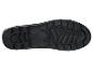 Semelle extérieure noire d'une botte en caoutchouc avec motif de bande de roulement