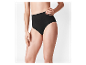 Culotte noire taille haute sans couture.
