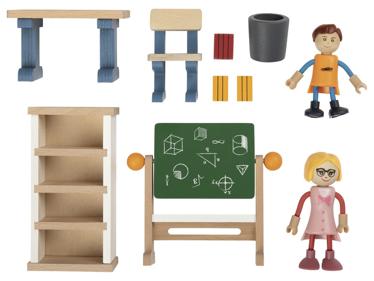 Aller en mode plein écran : Playtive Set de jeu maison de poupées en bois - Image 15
