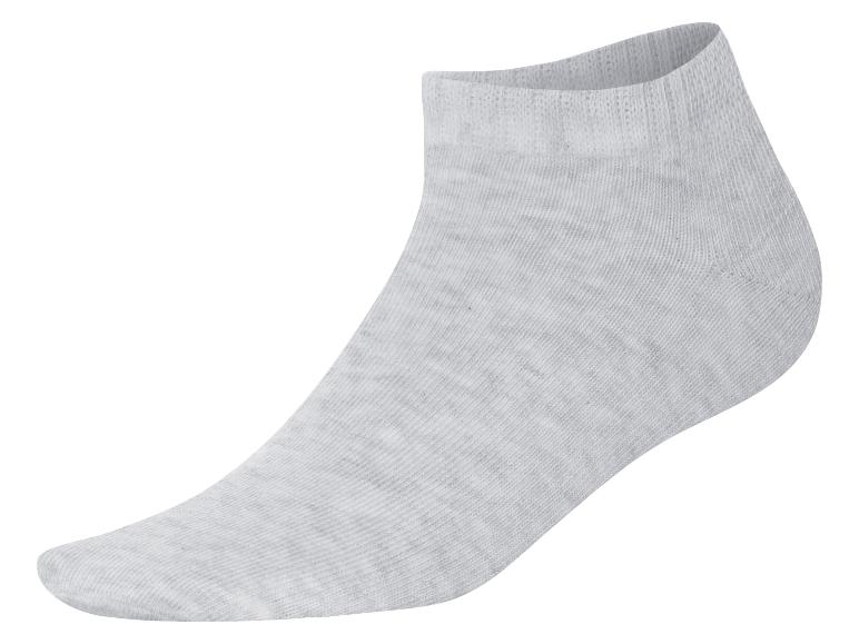 Chaussette grise clair mi-bas.