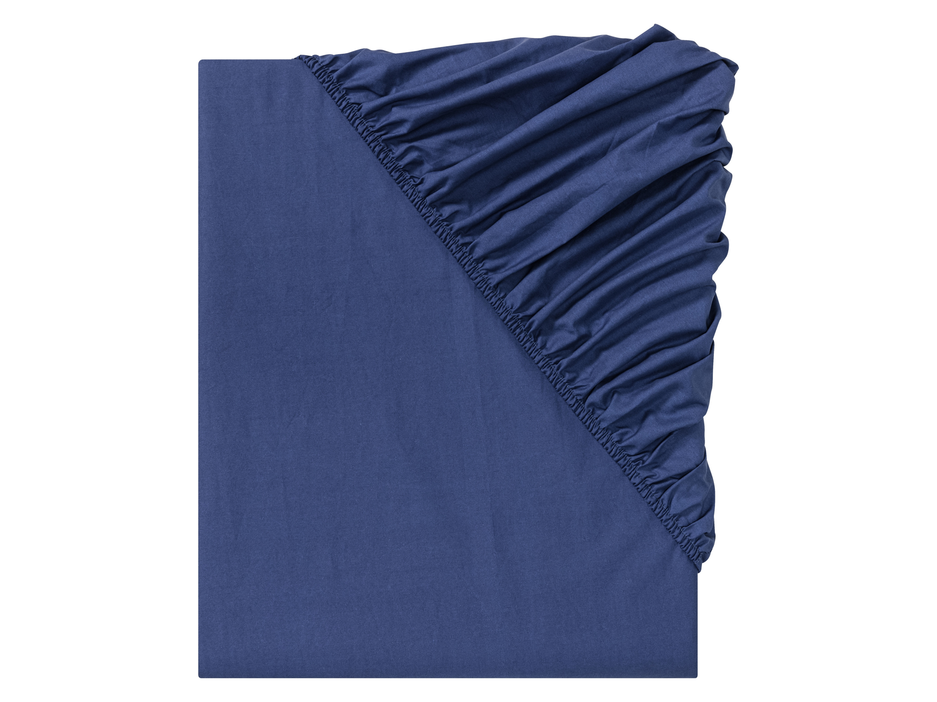 LIVARNO home Drap-housse en percale,140-160 x 200 cm (bleu)