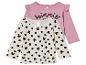Deux t-shirts pour bébé, l'un avec un imprimé Minnie Mouse et l'autre avec des pois Mickey Mouse.