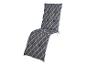 Coussin de chaise longue gris à motif à carreaux