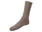 Des chaussettes en coton marron.
