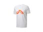 T-shirt blanc Crivit à motif orange.