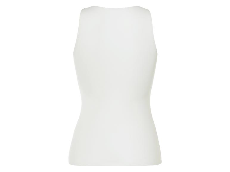 Débardeur blanc uni, vêtement simple et élégant.