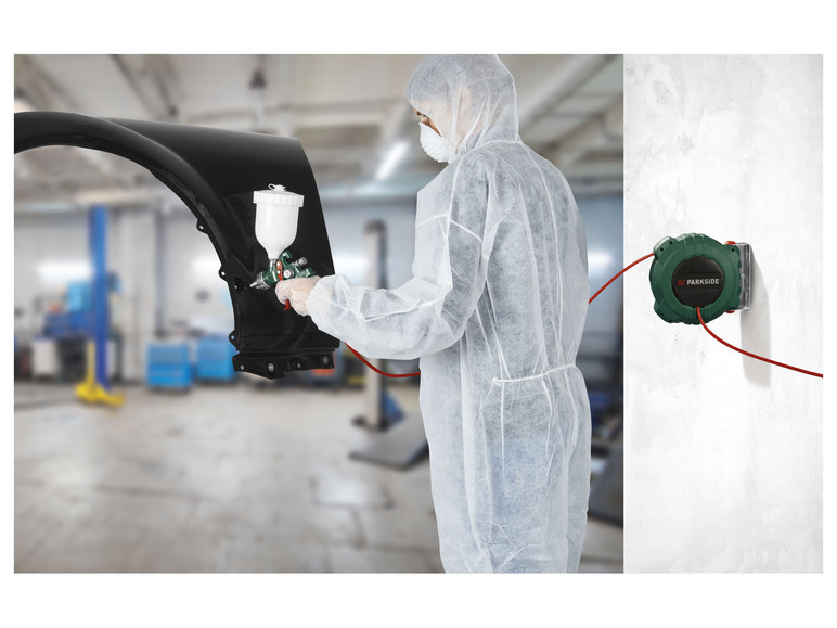 Aller en mode plein écran : PARKSIDE® Enrouleur de tuyau pneumatique PDST 10 B3 / Unité de maintenance pneumatique 3 en 1,  PDWE 8 B2  - Image 7