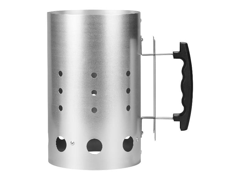 Cheminée d'allumage en métal avec poignée noire