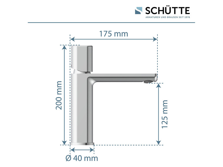 Aller en mode plein écran : Schütte Mitigeur robinet de lavabo New York, avec valve pop-up adaptée - Image 20