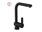Robinet de cuisine noir avec douchette extractible