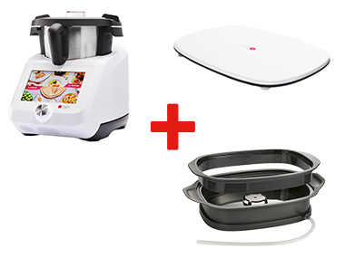 SILVERCREST® Monsieur Cuisine Smart + Support + Centrifugeuse à vapeur