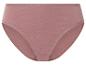 Culottes taille haute en coton rose poudré.