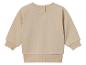 Sweat-shirt beige à manches longues.