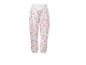 Pantalon de jogging blanc pour enfant avec motif floral coloré et cœurs
