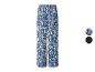 Pantalon large à motifs bleus et blancs avec taille élastiquée