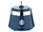 Robot culinaire Masterpro bleu marine avec bol en acier inoxydable.