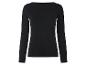 Haut noir à manches longues et col bateau
