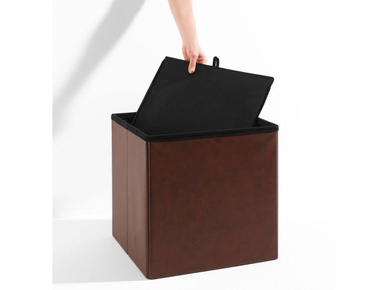 Aller en mode plein écran : LIVARNO home Pouf pliable avec coffre de rangement San Diego - Image 6
