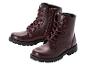 Deux paires de bottes marron à lacets et fermeture éclair.