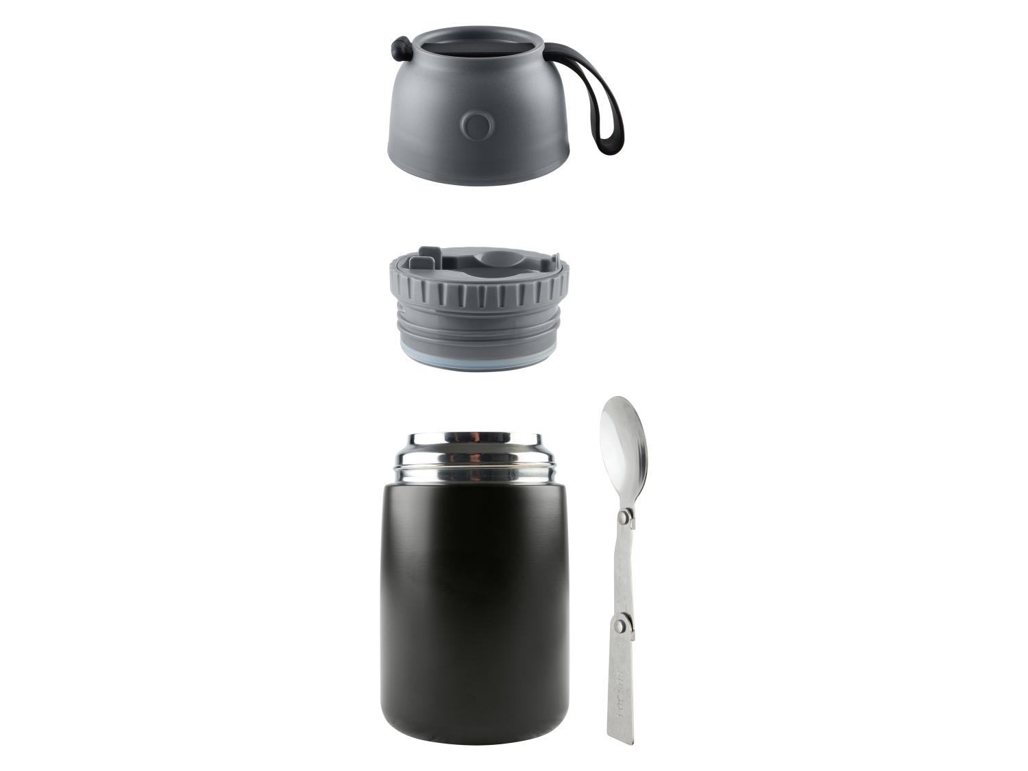 Boîte Repas Isotherme 1200 Ml Avec Cuillère - Récipient étanche Sans BPA - Pour Soupe, Compote, Bureau, école